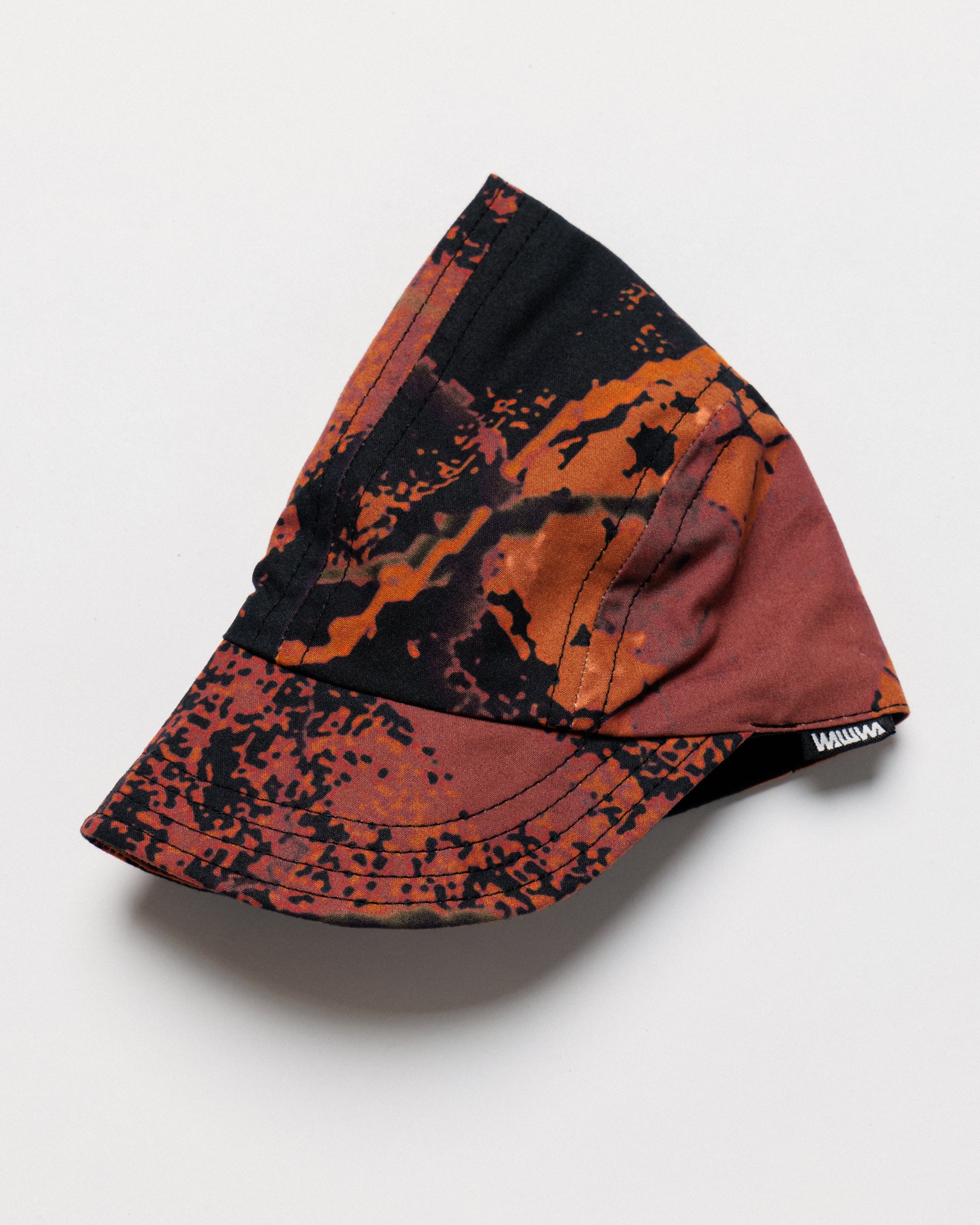Oak Cap - Abstract Brick Camo — angled flat, panel construction