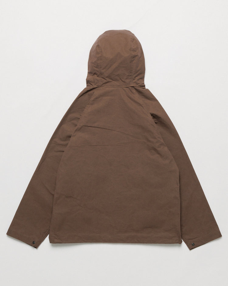 Roam Raglan Jacket - Bracken — back flat, cut reference
