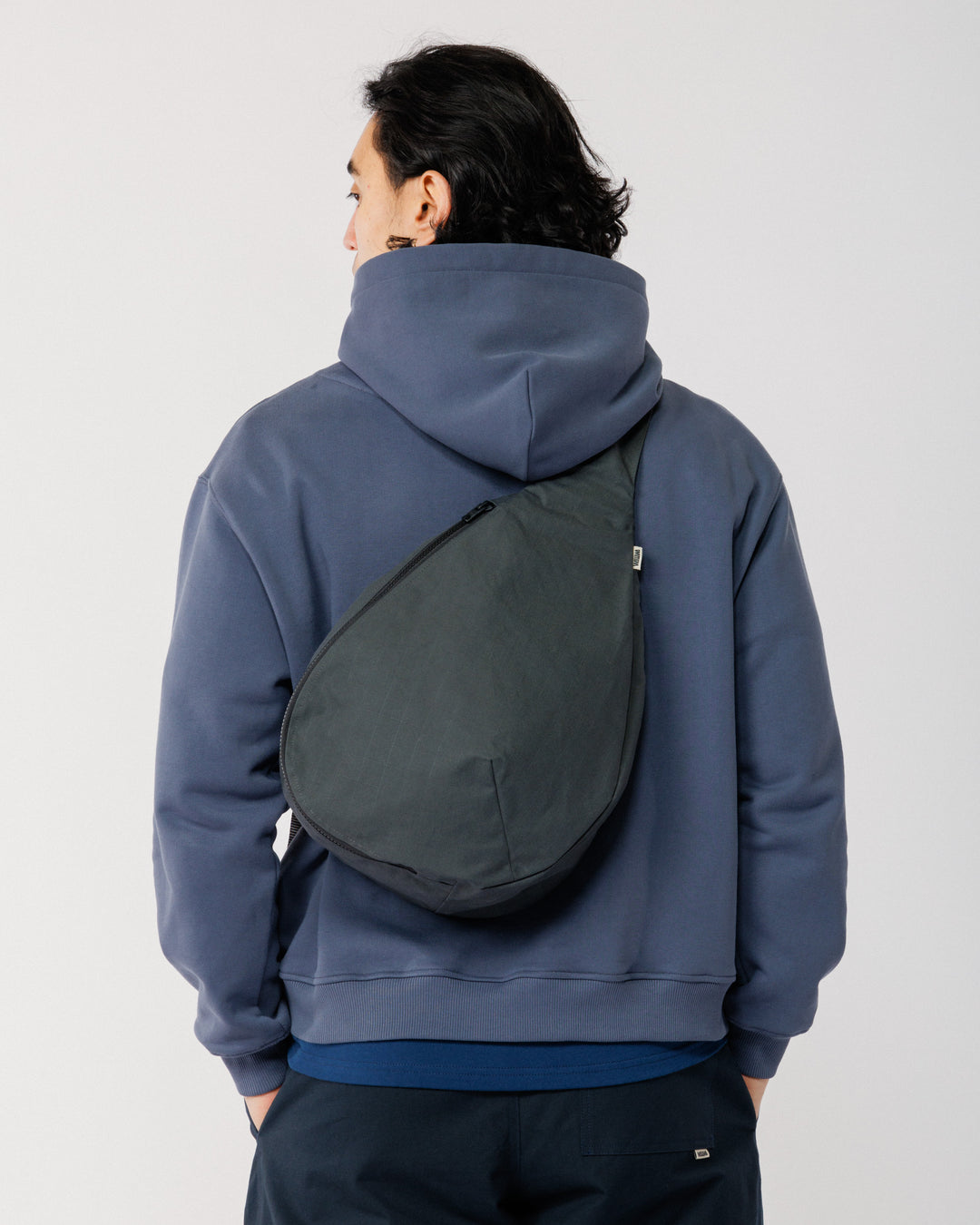 Crescent Crossbody Sling Bag - Charcoal