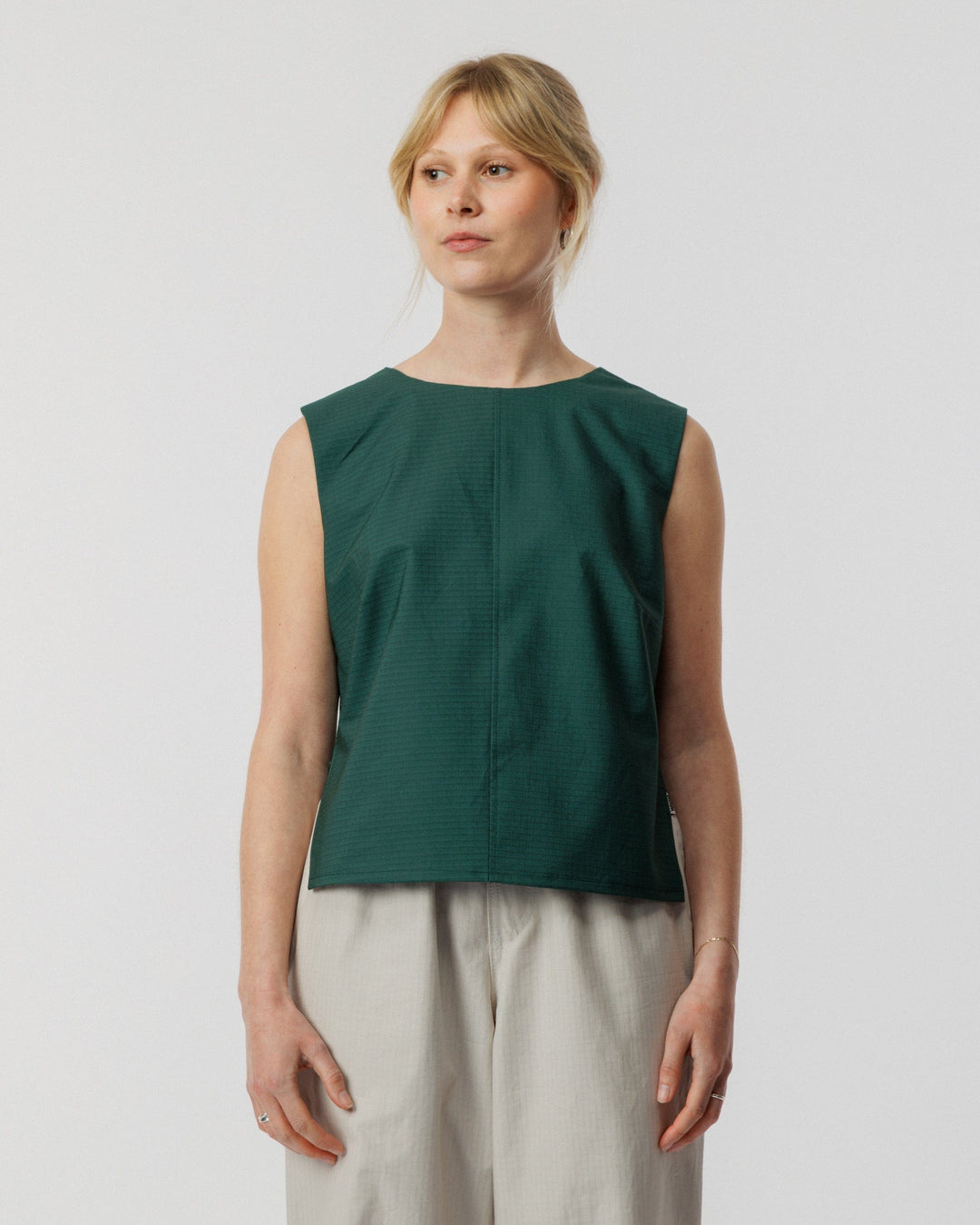 Aimee Tie Top- Pine