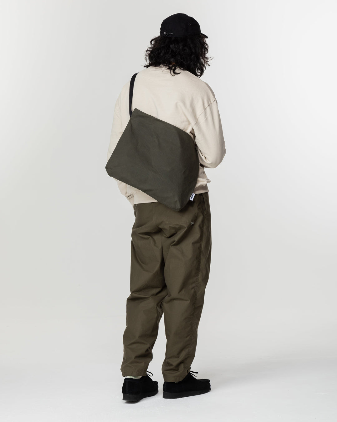 Water Resistant Messenger Bag - Dark Olive
