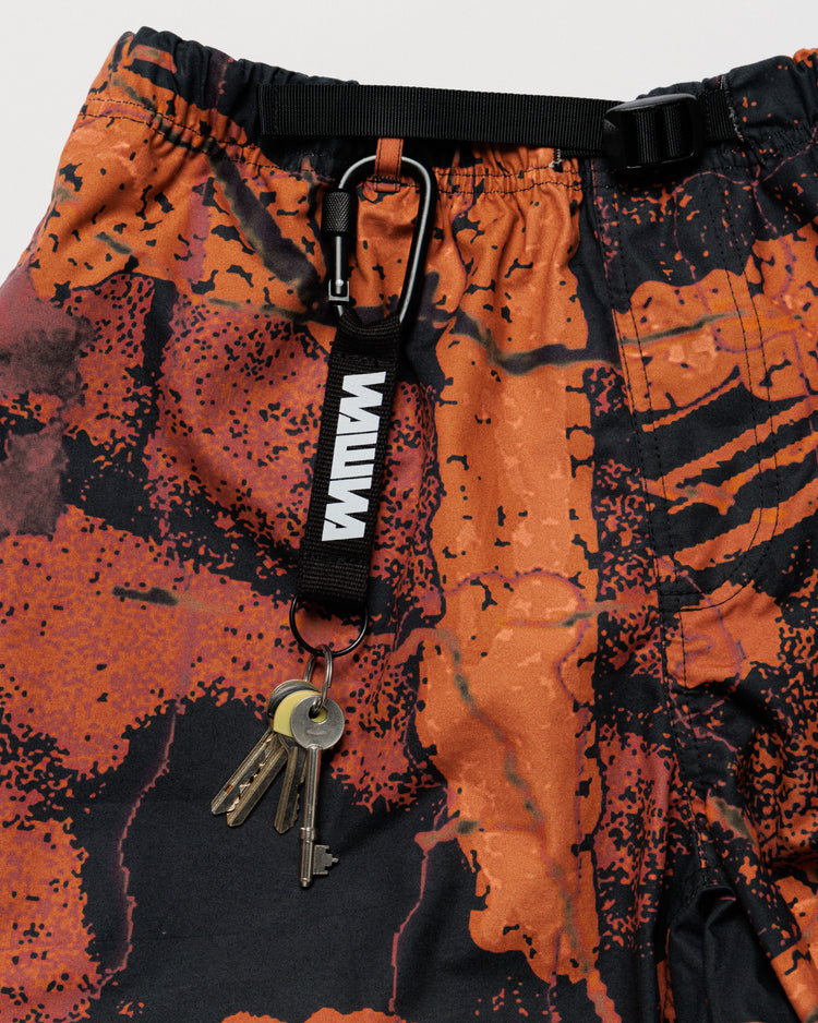 Water Resistant Zama Pants - Abstract Brick Camo — belt carabiner styling detail