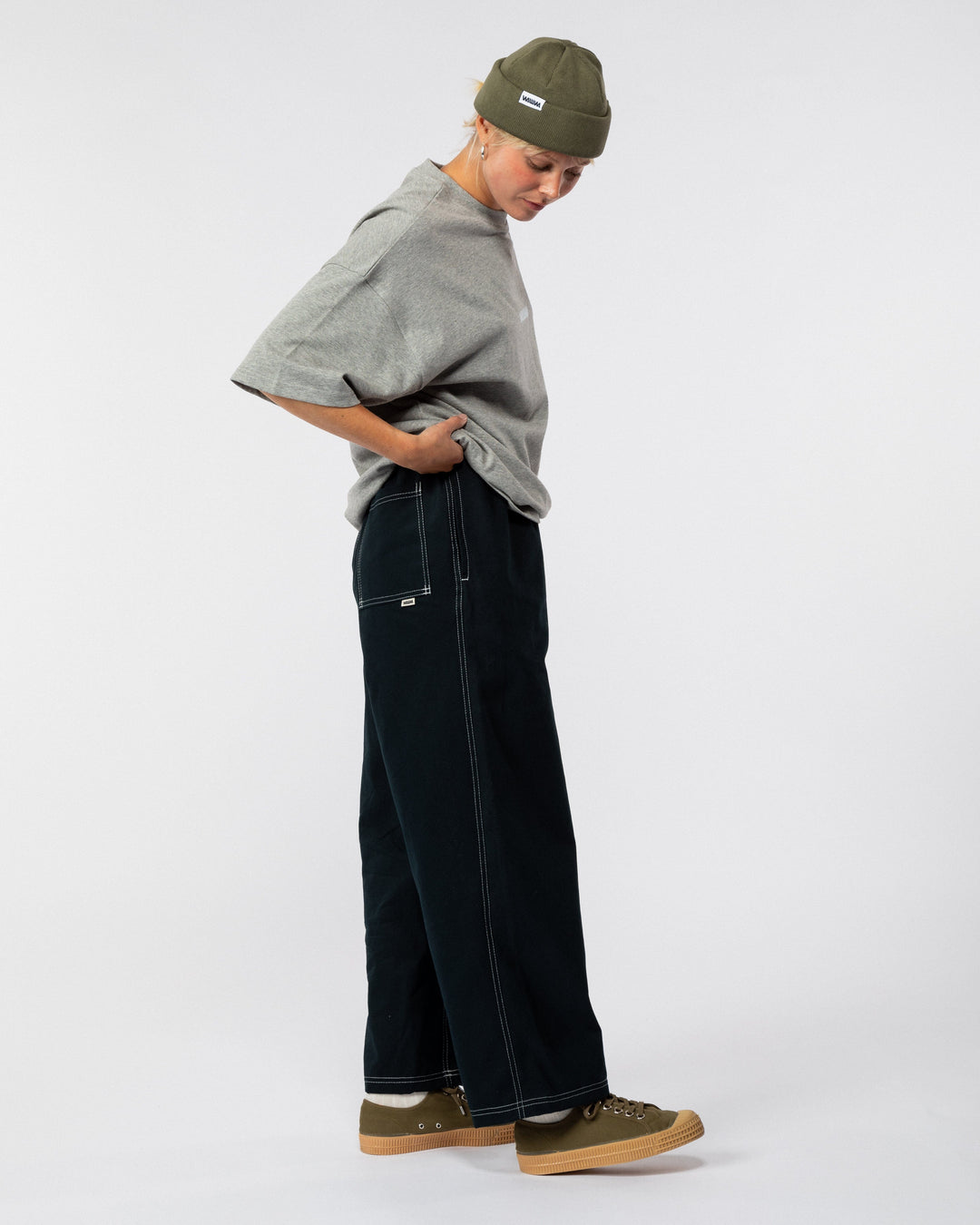 Zama Pant - Navy/White